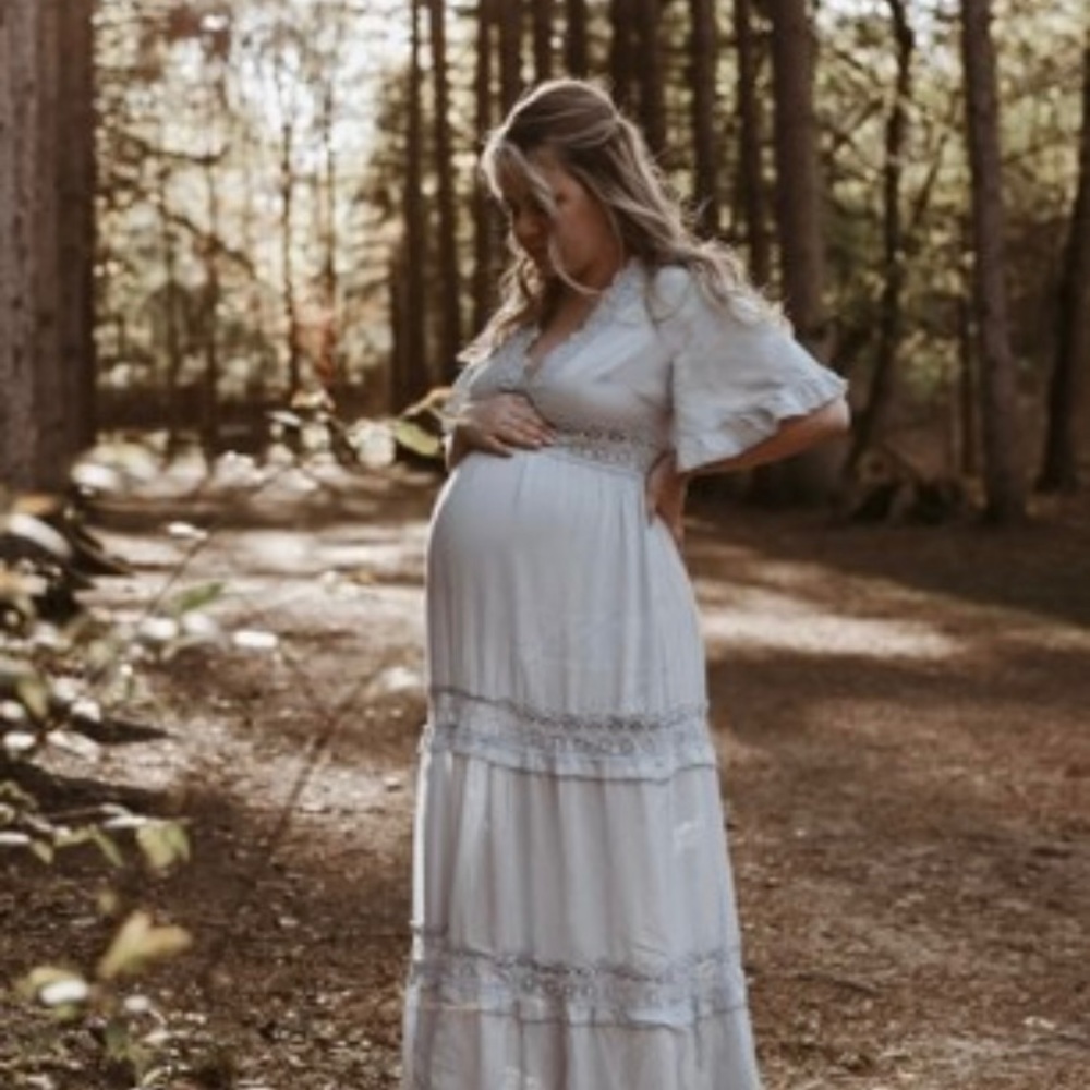 Maternity Lace Detail Dress